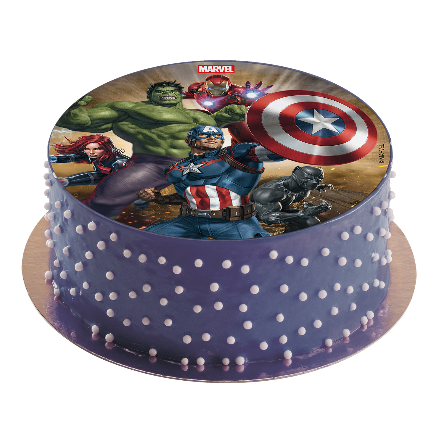 Fondánový obrázek Avengers 16cm dort